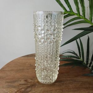 MCM Vintage Med Sklo Union Candle Wax Art Glass Vase Frantesik Peceny